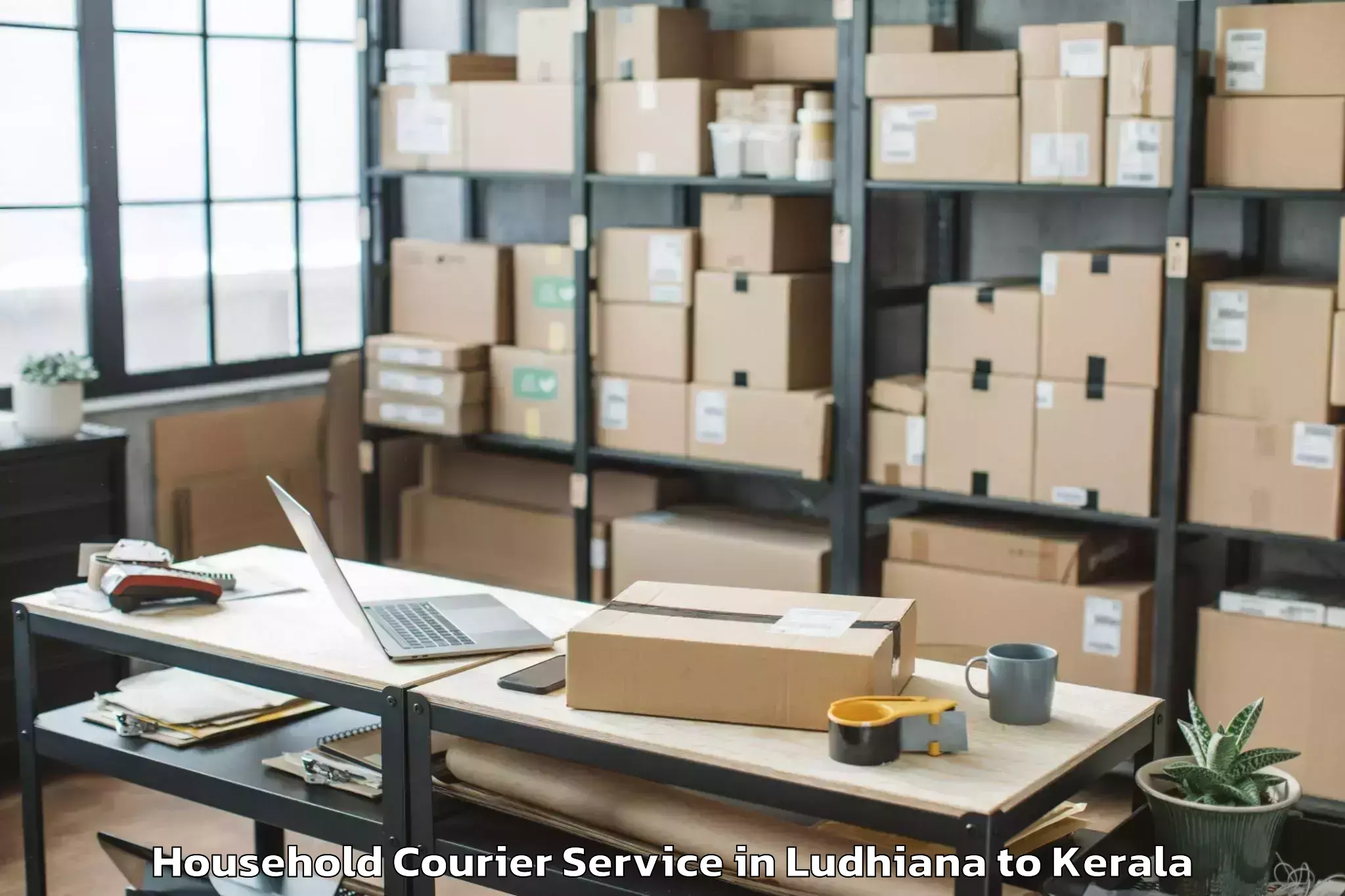 Reliable Ludhiana to Pandalam Household Courier